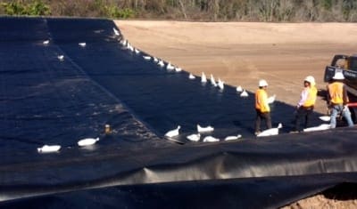 COMANCO Begins the Installation of HDPE Liner at a Central Florida Water Treatment Plant