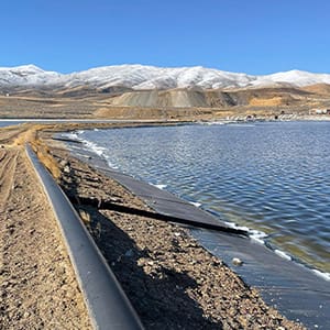 Tailings Pond Containment Management Pond Liner Installation