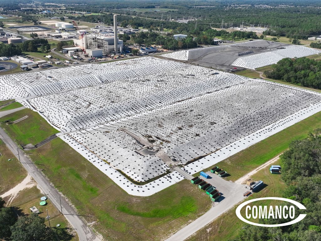 COMANCO Secures Waste-to-Energy Landfill with Rain Tarp Installation