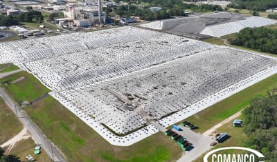 COMANCO Secures Waste-to-Energy Landfill with Rain Tarp Installation
