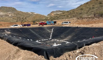 COMANCO Installs Pond Liner at Arizona Copper Mine Improving Water Management