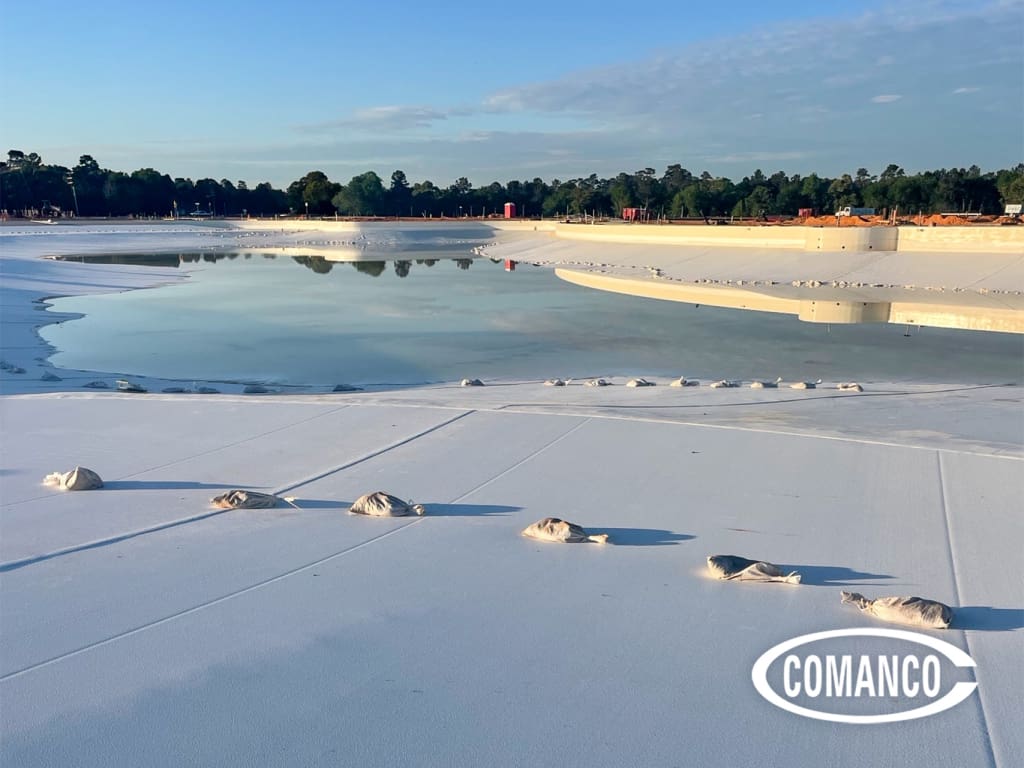 COMANCO Maintains Quality in Lagoon Liner Installation Near Houston, Texas