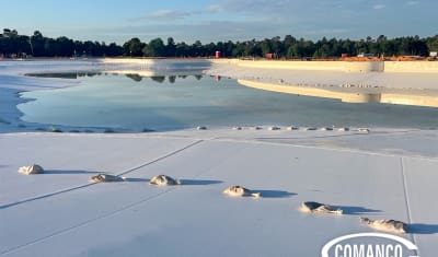 COMANCO Maintains Quality in Lagoon Liner Installation Near Houston, Texas