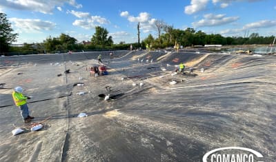 COMANCO Installs High-Temperature HDPE Liner System for Industrial Cooling Pond